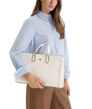 TOMMY HILFIGER TH DAILY Geantă de m&acirc;nă, cu curea de umăr detașabilă muselină - Genți femei - 2