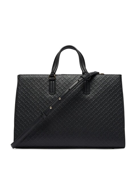 TH DAILY Geantă de m&acirc;nă, cu curea de umăr detașabilă negru - Genți femei