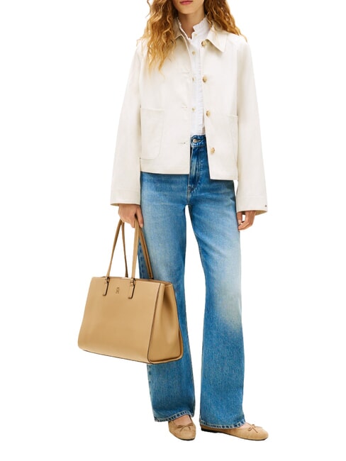 TH DAILY Geantă de umăr p&acirc;nză de safari - Genți femei