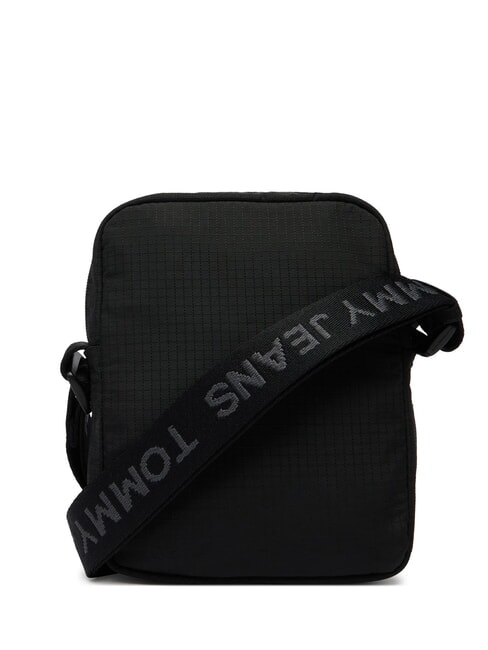 TJ ESS DAILY Geantă de nailon reciclată negru - Genți de umăr bărbați