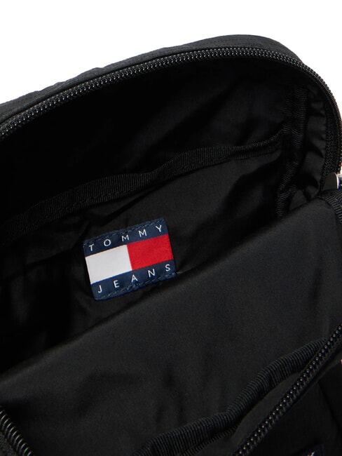 TJ ESS DAILY Geantă de nailon reciclată negru - Genți de umăr bărbați