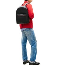 TOMMY HILFIGER TH FOUNDATION Rucsac negru - Rucsacuri pentru școală și timp liber - 4