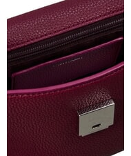 CALVIN KLEIN HARDWARE EMBLEM PEBB Geantă de m&acirc;nă, cu curea de umăr roz atrăgător - Genți femei - 3