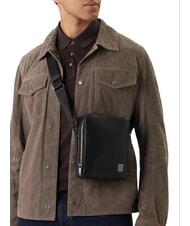 CALVIN KLEIN HARDWARE EMBLEM Geantă de umăr pe negru - Genți de umăr bărbați - 4