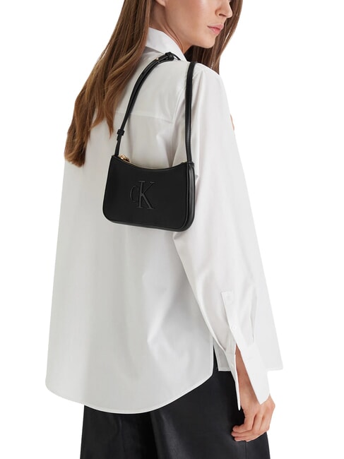 BOLD MONOGRAM Geantă de umăr mini pe negru - Genți femei