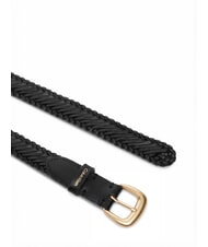 CALVIN KLEIN CLASSIC BUCKLE Curea de piele negru / auriu deschis antic - Curele - 2