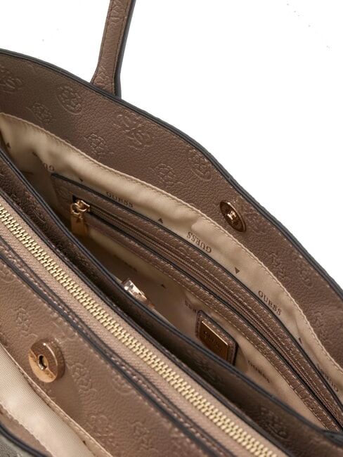 ANISE Geantă de umăr logo taupe &icirc;nchis - Genți femei