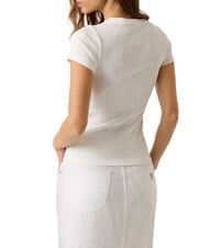 GUESS JEANS EMBRO Tricou din bumbac alb de alabastru - tricou - 2