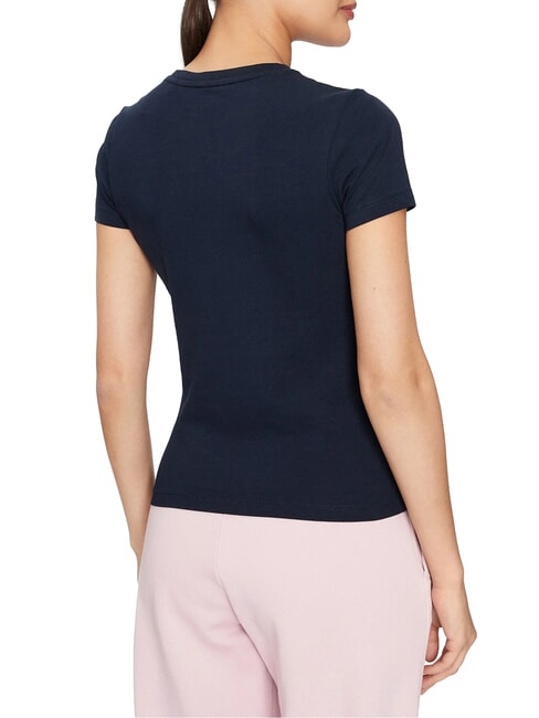 SLIM LOGO Tricou stretch slim fit ocean &icirc;ndrăzneț - tricou