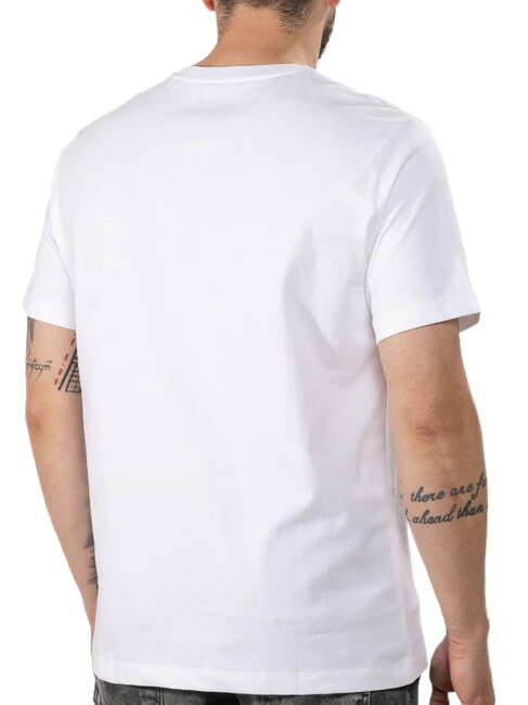 REGULAR LOGO Tricou din bumbac alb purpuriu - tricou