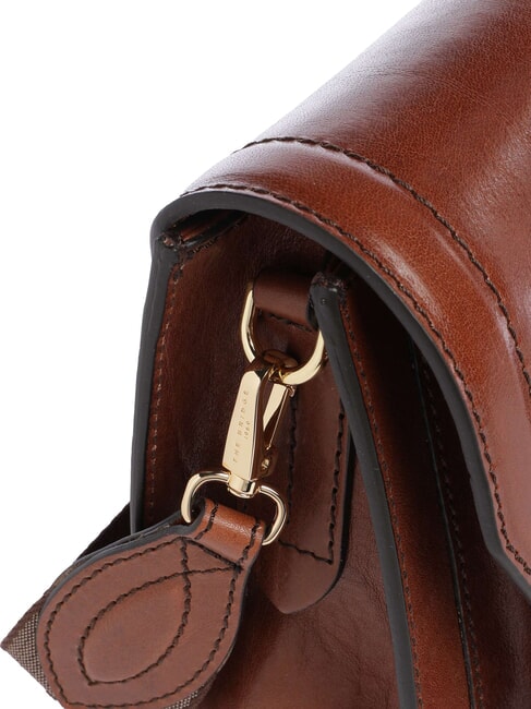 ELBA Geantă de umăr, din piele BROWN - Genți femei