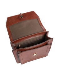 THE BRIDGE ELBA Geantă de umăr, din piele BROWN - Genți femei - 4