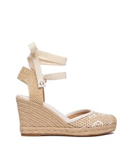 GUESS CHEYIN Sandale espadrile cu toc de 10 cm alb natural - Pantofi femei - 2