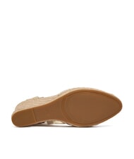 GUESS CHEYIN Sandale espadrile cu toc de 10 cm alb natural - Pantofi femei - 5
