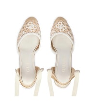 GUESS CHEYIN Sandale espadrile cu toc de 10 cm alb natural - Pantofi femei - 4