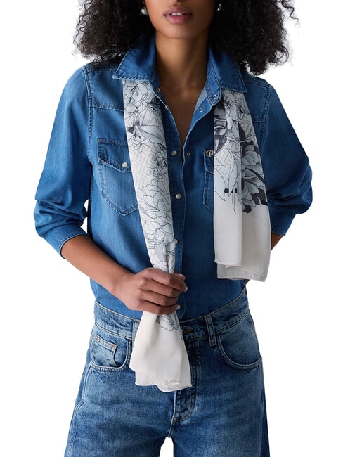 FLOWER Eşarfă BLACK - Eșarfe