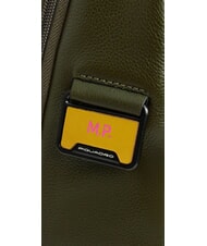 PIQUADRO RUSSEL Rucsac din piele pentru laptop de 15,6" VERDE - Rucsacuri pentru laptop - 5