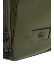 PIQUADRO RUSSEL Rucsac din piele pentru laptop de 15,6" VERDE - Rucsacuri pentru laptop - 6