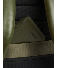 PIQUADRO RUSSEL Rucsac din piele pentru laptop de 15,6" VERDE - Rucsacuri pentru laptop - 7