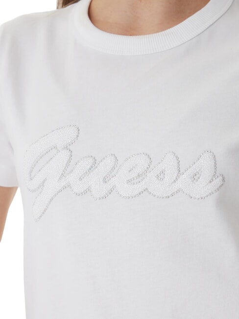 3D SCRIPT Tricou de bumbac alb purpuriu - tricou