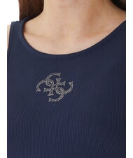 GUESS GUENDALINA Top albastru &icirc;nnegrit - tricou - 3