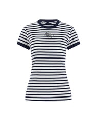 GUESS STRIPED MINI 4G LOGO Tricou cu dungi albastru &icirc;nnegrit și w - tricou - 3