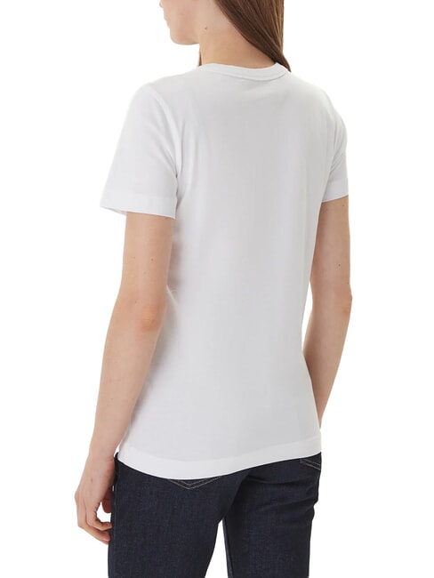 3D SCRIPT Tricou de bumbac alb purpuriu - tricou