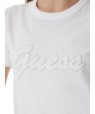 GUESS 3D SCRIPT Tricou de bumbac alb purpuriu - tricou - 3
