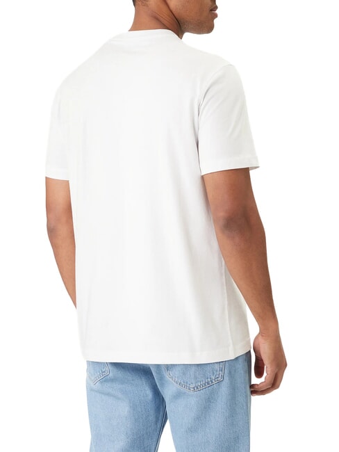 LOGO CONTRAST Tricou din bumbac alb purpuriu - tricou