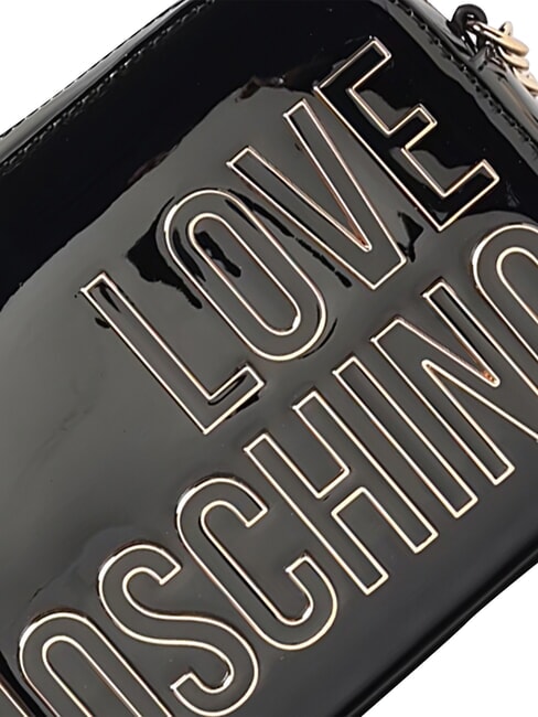 ENAMELED Geantă de umăr, strălucitoare negru - Genți femei