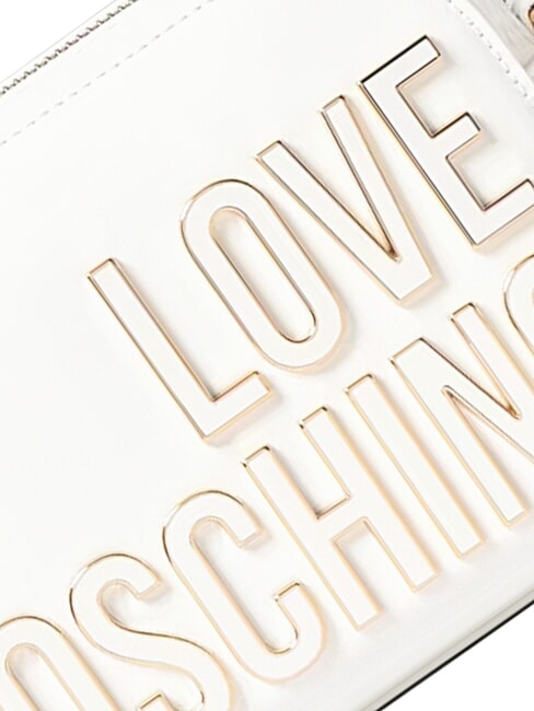 ENAMELED Geantă de umăr, strălucitoare alb - Genți femei