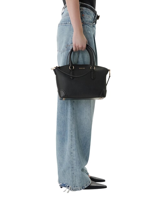 MURPHY Geantă de m&acirc;nă, cu curea de umăr, din piele negru - Genți femei