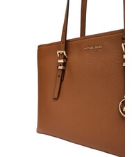 MICHAEL KORS QUINN Geantă de cumpărături medie din piele bagaje - Genți femei - 7