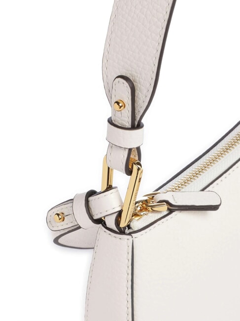 MERVEILLE Geanta de umar din piele texturata perla - Genți femei