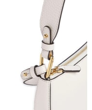 COCCINELLE MERVEILLE Geanta de umar din piele texturata perla - Genți femei - 3