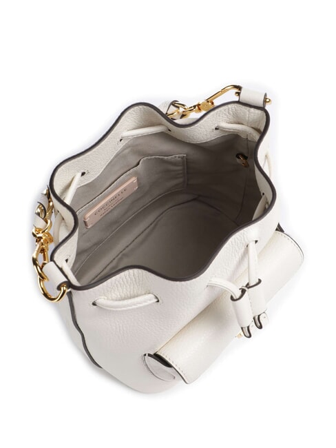 BEAT GENERATION Mini găleată din piele perla - Genți femei