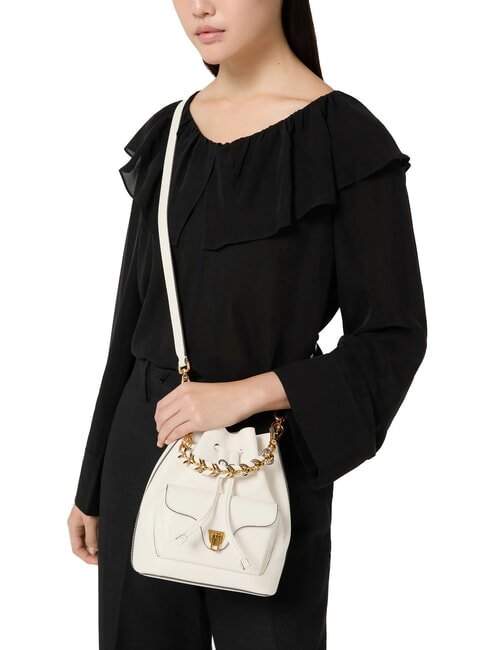 BEAT GENERATION Mini găleată din piele perla - Genți femei