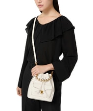 COCCINELLE BEAT GENERATION Mini găleată din piele perla - Genți femei - 5