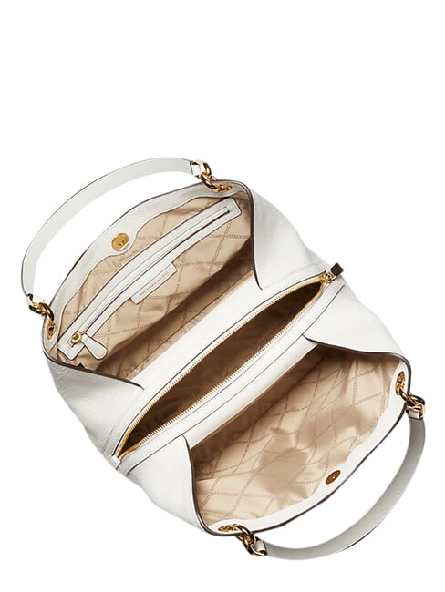 BELT Geantă de umăr, piele alb - Genți femei