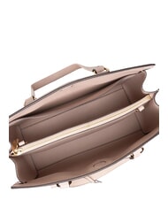 MICHAEL KORS CHANTAL Geantă de m&acirc;nă cu curea de umăr, din piele roz pal - Genți femei - 5