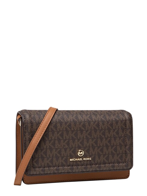 JET SET Geantă de umăr mini, din piele maro - Genți femei