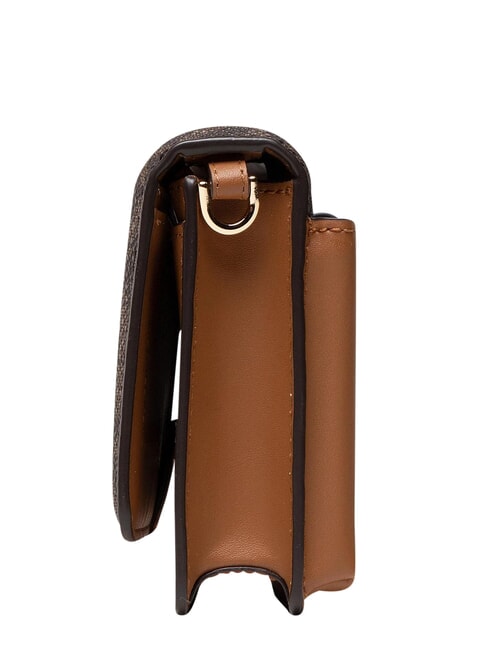 JET SET Geantă de umăr mini, din piele maro - Genți femei