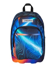 SEVEN MAPSET BOY Rucsac tip troler cu 3 roți, detașabil Bluedeep - Rucsacuri cu role - 12