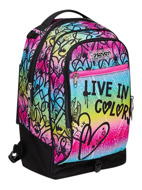 COLOUR EXPRESSION Rucsac tip troler cu 3 roți, detașabil ROSU RODAMINĂ - Rucsacuri cu role