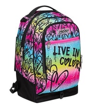 SEVEN COLOUR EXPRESSION Rucsac tip troler cu 3 roți, detașabil ROSU RODAMINĂ - Rucsacuri cu role - 4