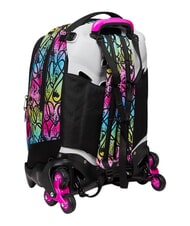 SEVEN COLOUR EXPRESSION Rucsac tip troler cu 3 roți, detașabil ROSU RODAMINĂ - Rucsacuri cu role - 5