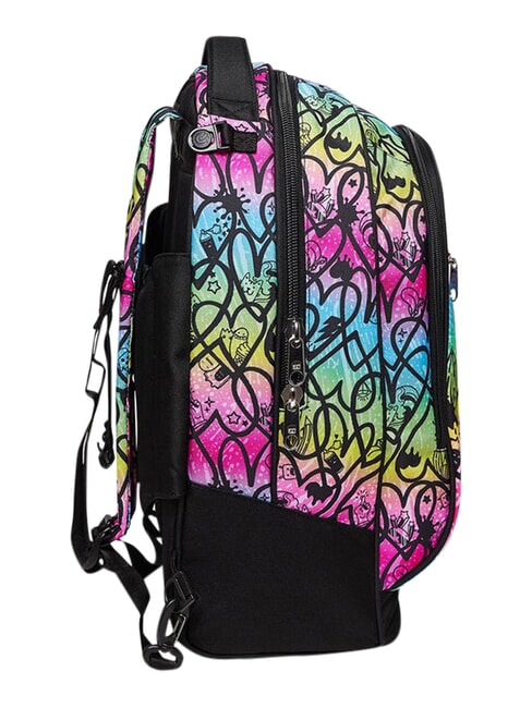 COLOUR EXPRESSION Rucsac tip troler cu 3 roți, detașabil ROSU RODAMINĂ - Rucsacuri cu role