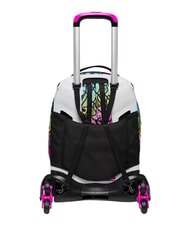 SEVEN COLOUR EXPRESSION Rucsac tip troler cu 3 roți, detașabil ROSU RODAMINĂ - Rucsacuri cu role - 8