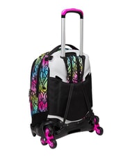 SEVEN COLOUR EXPRESSION Rucsac tip troler cu 3 roți, detașabil ROSU RODAMINĂ - Rucsacuri cu role - 11