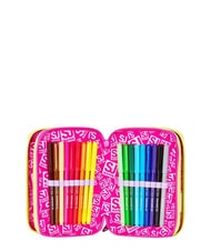 SJGANG GAME-LED GIRL Penar cu 3 fermoare păpușă roz - Penare și accesorii - 3